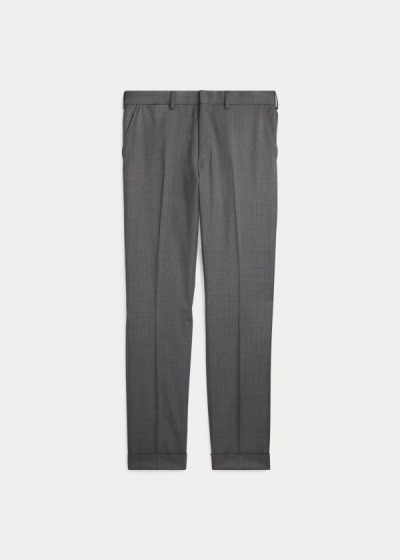 Pantalones Ralph Lauren Hombre Grises - Gregory Wool Serge - NOZEI0379